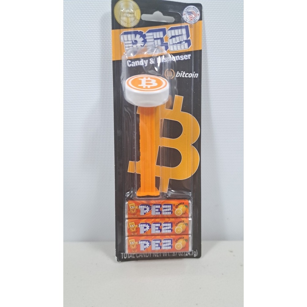 Rare Bitcoin PEZ Dispenser with Candy Only 30,000 made
